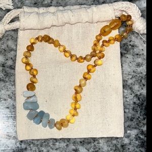 Baltic amber baby necklace